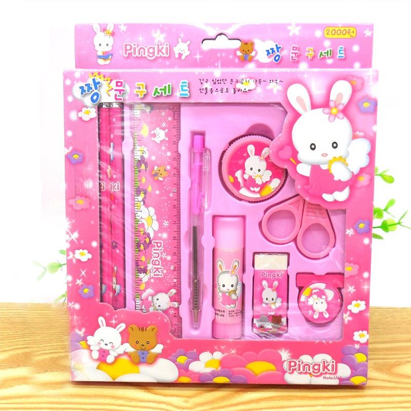 

2009 Pencil Set 9 in 1 Alat Tulis Sekolah Anak Lengkap