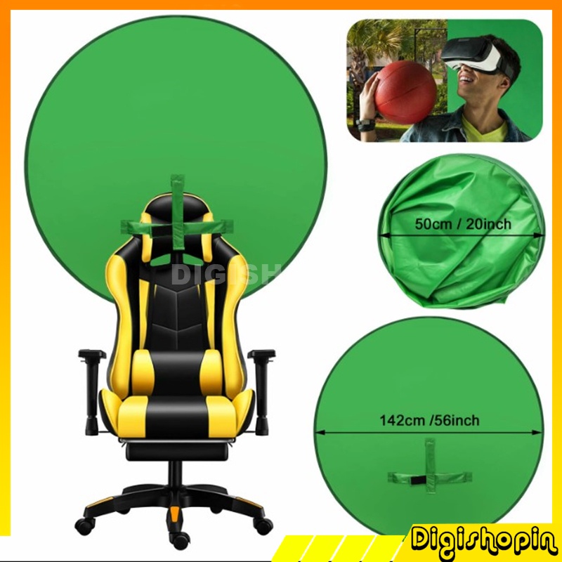 Green Screen Kursi Gaming Streaming backdrop Background Green Screen Portable Untuk Live Streaming M