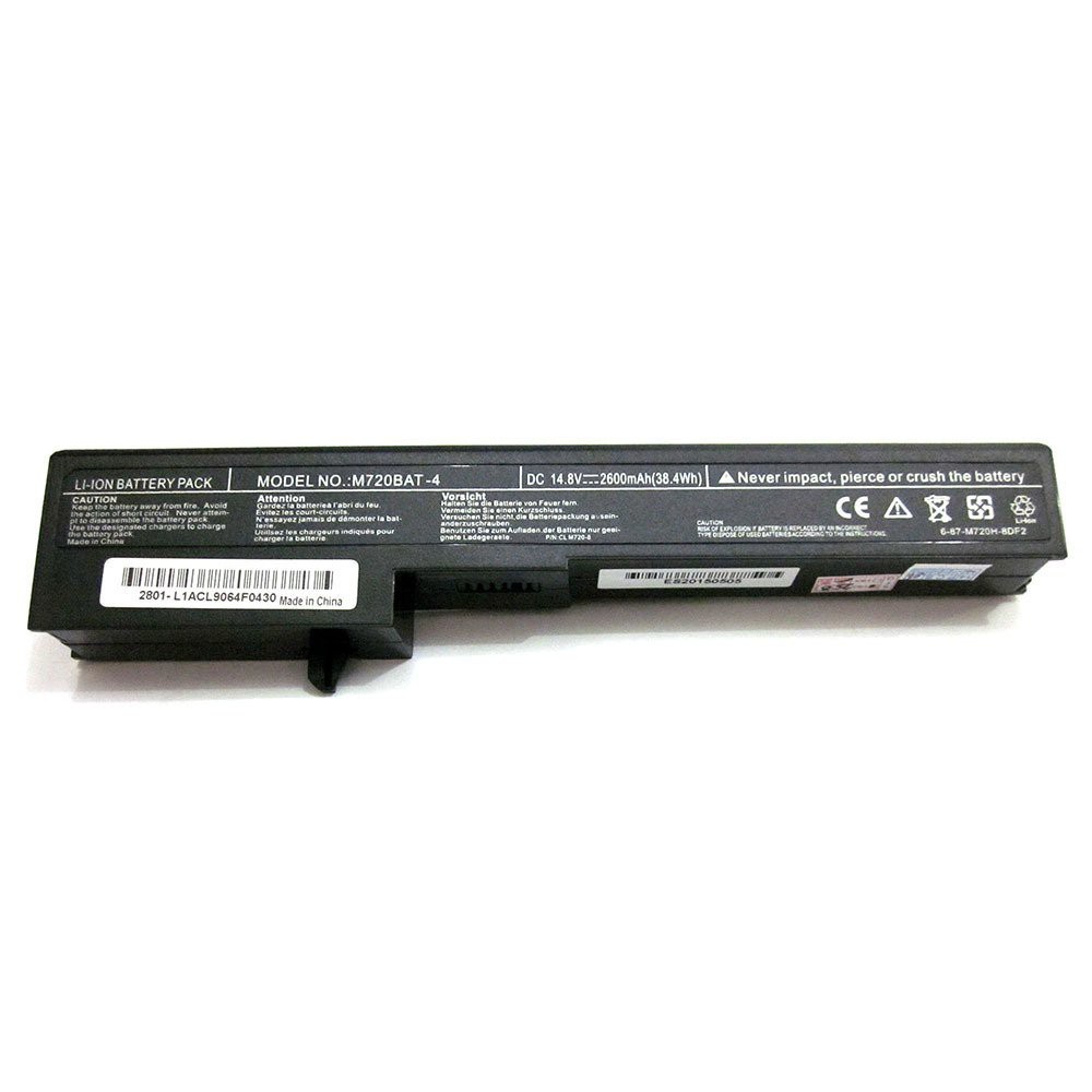 Original Battery laptop For Axioo M720BAT-4 M720 M72SR M73SR M73X M720BAT M720SBAT-4 - Black