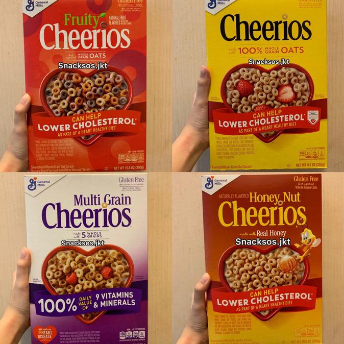 

Big Sale [BOX] Cheerios Honey Nut / Fruity / Original Oats / Multi Grain Cereal Big Sale