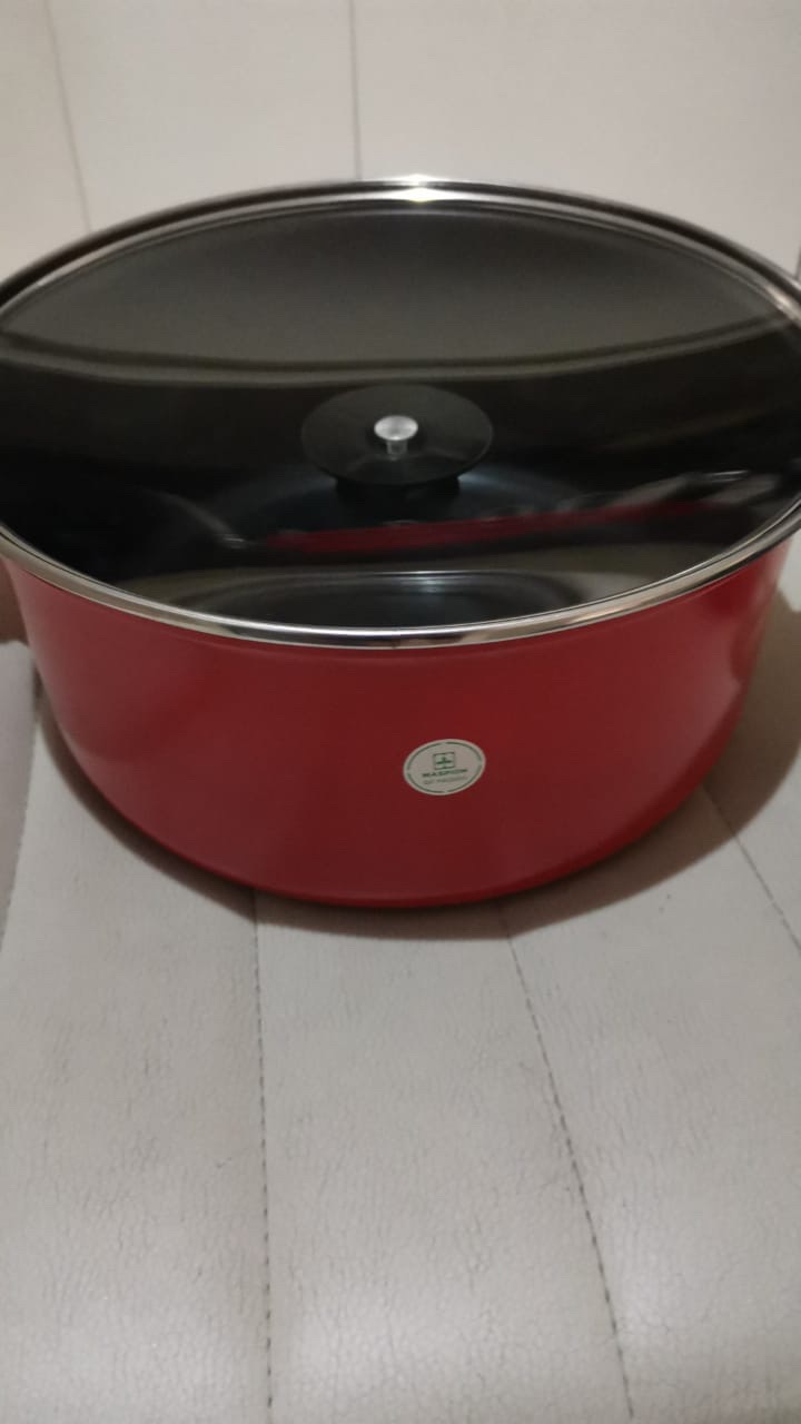 Maspion Blg Dutch Oven Panci Teflon Non-stick Anti Lengket Dutchoven 24 Cm - Merah