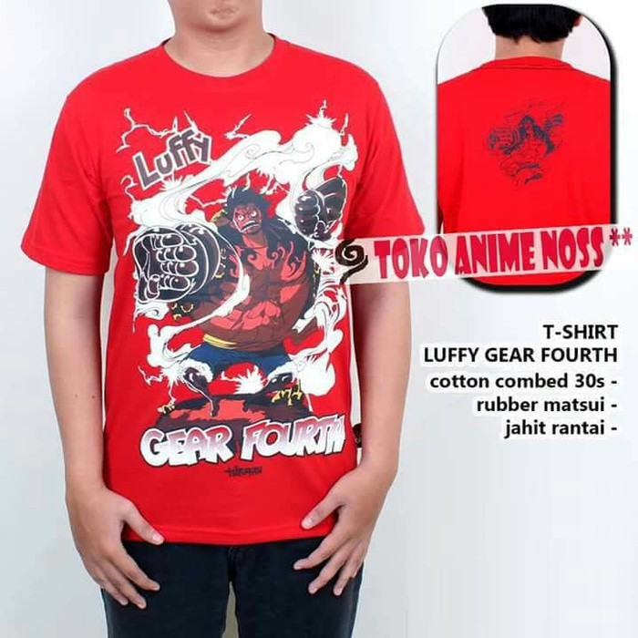 kaos luffy gear fourth one piece