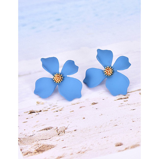 LRC Anting Tusuk Fashion Alloy Flower Earrings F4749X