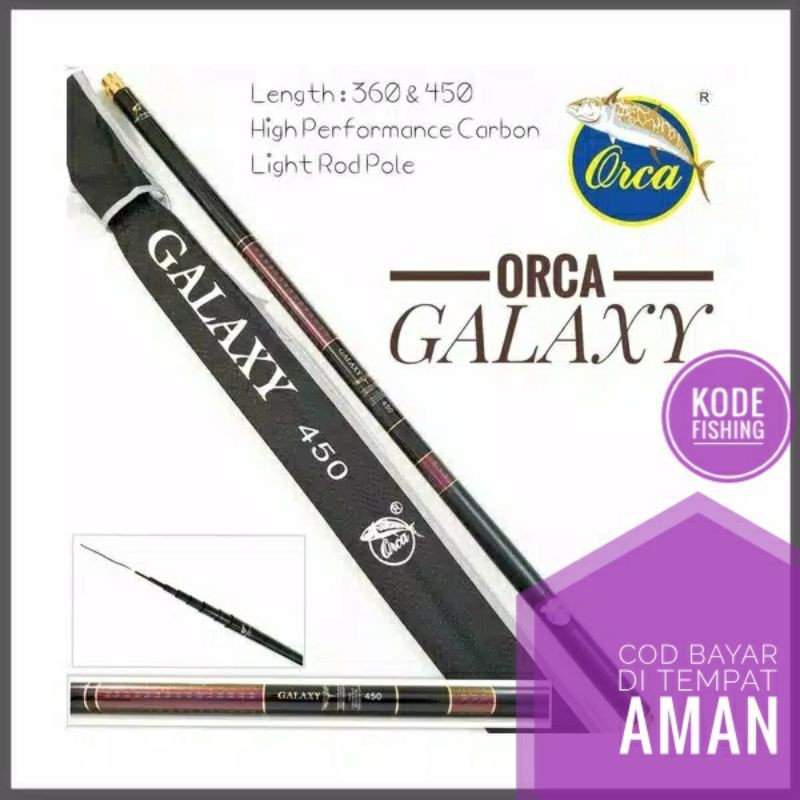 JORAN TEGEK ORCA GALAXY 360-540 KAKU HARD RINGAN CARBON