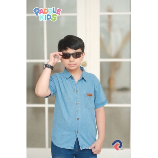 Afsheenastore Kemeja Denim Paddle Kids