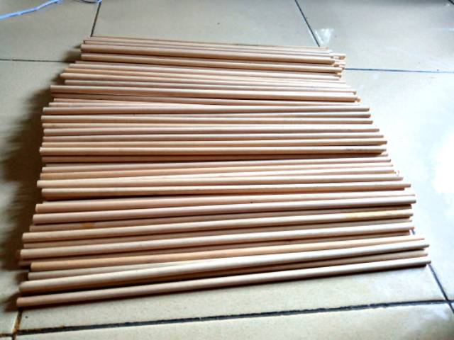 Dowel kayu ramin stik kayu macrame