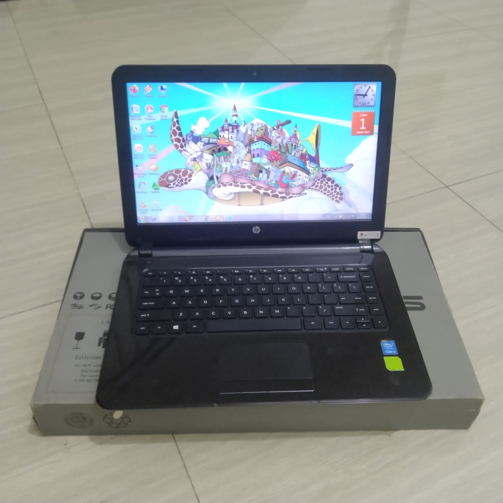 laptop leptop second programmer desain gaming hp 14 core i3 vga nvidia 2gb ram 8gb hdd 500gb ssd 128 mulus