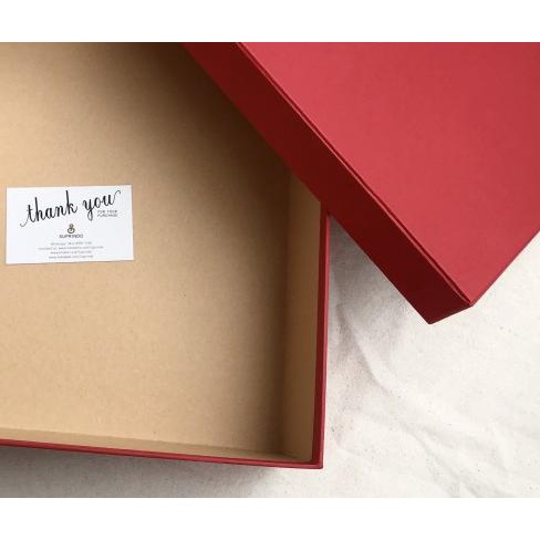 

✮ Kotak Hampers/ Giftbox uk. 30 x 30 x 10 cm - Merah MIX ✩