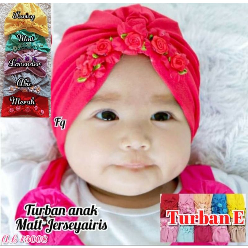 {COD TERMURAH} CIPUT TURBAN BAYI ANAK MOTIF BUNGA