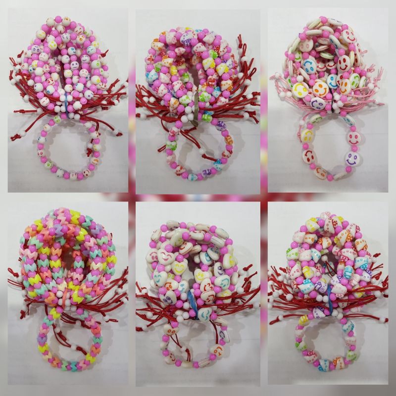 Gelang Monte PINK Fungky Per Lusin Grosir
