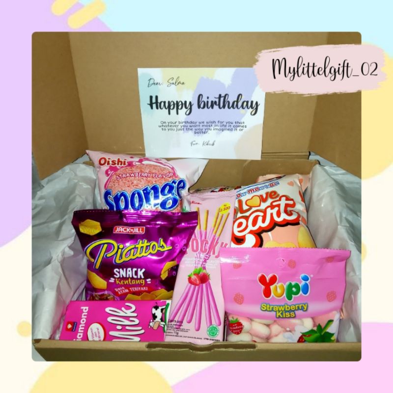

SNACK BOX kode pink|GIFT BIRTHDAY|WISUDA
