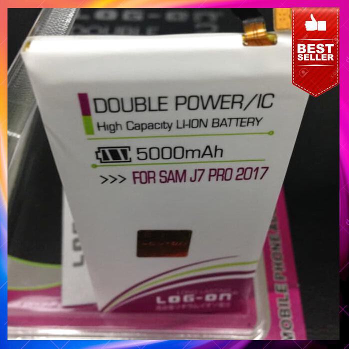 Acc Hp Baterai Samsung J7 Pro 2017 J730 5000Mah Double Power Log On