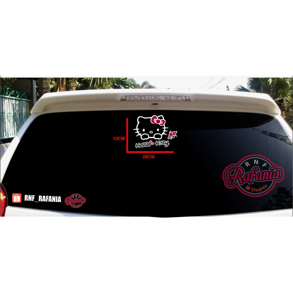 Stiker Mobil Hello Kitty Stiker hello Kitty stiker dinding hello kitty