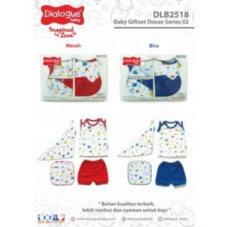 Dialogue Baby Gift Set Ocean Series 2 / Baju Bayi / Piyama Bayi