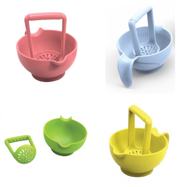 Baby safe ap008 food masher bowl - mangkok pengolah makanan bayi | food processor mpasi