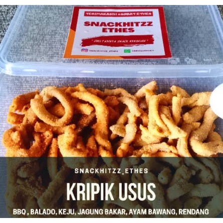 

KERIPIK USUS AYAM KRIPSUS ANEKA RASA BOX 120 GR