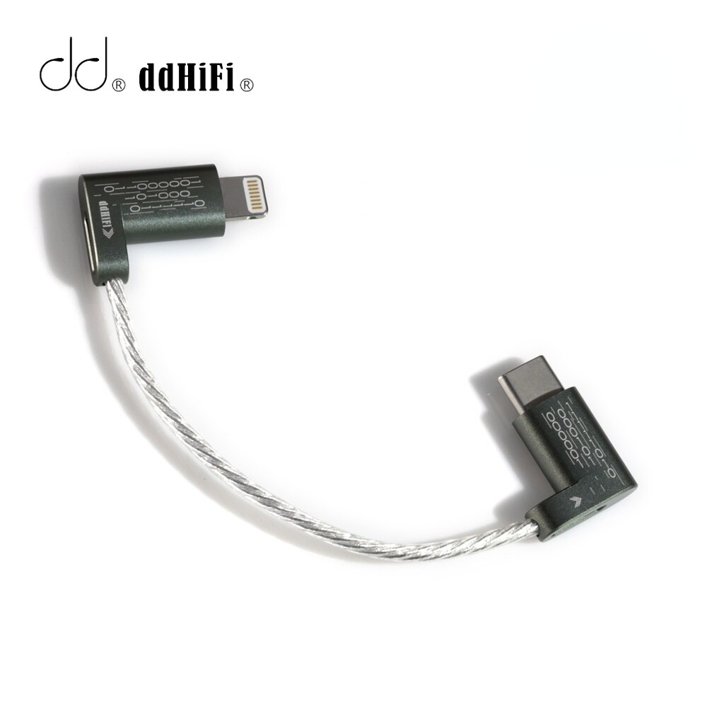 DD ddHiFi MFi06 Light-ning to USB TypeC Data Cable to Connect iOS Devices with USB-C DAC / AMP