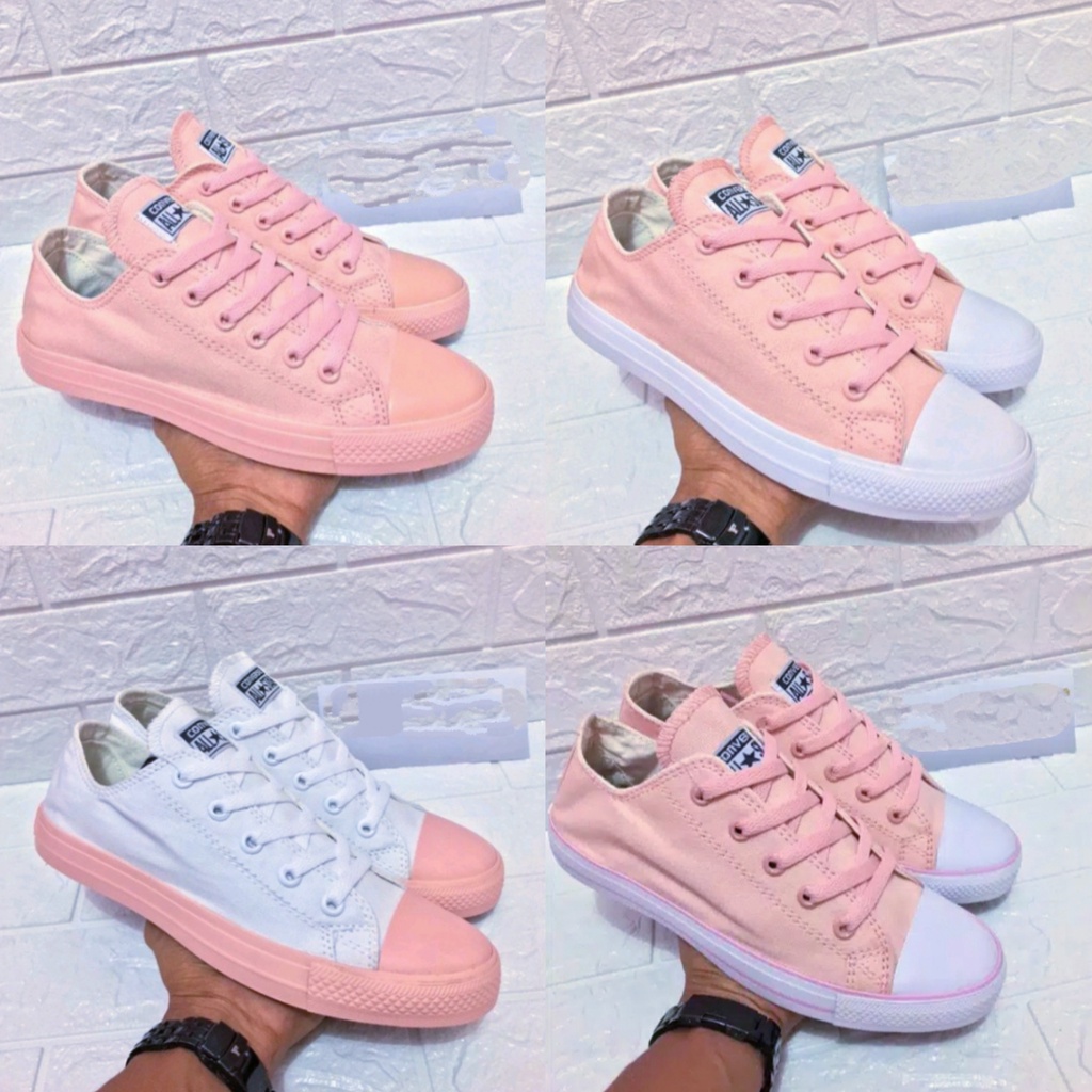 Terbaru!!!Sepatu wanita peach+pink sepatu fashion casual+box berkualitas