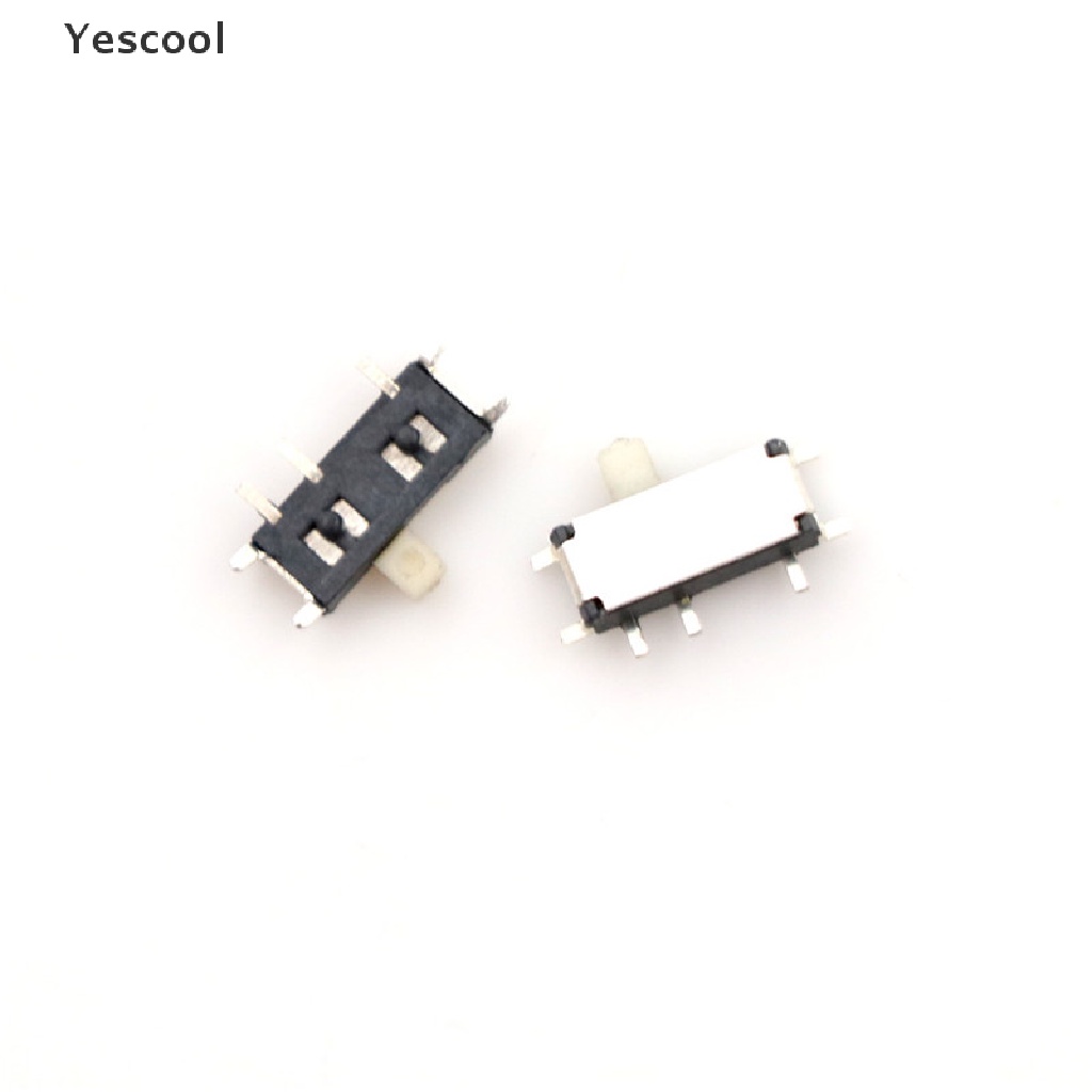 Yescool 20pcs Saklar Slide Switch On-OFF 2 Posisi Ukuran Mini SMD