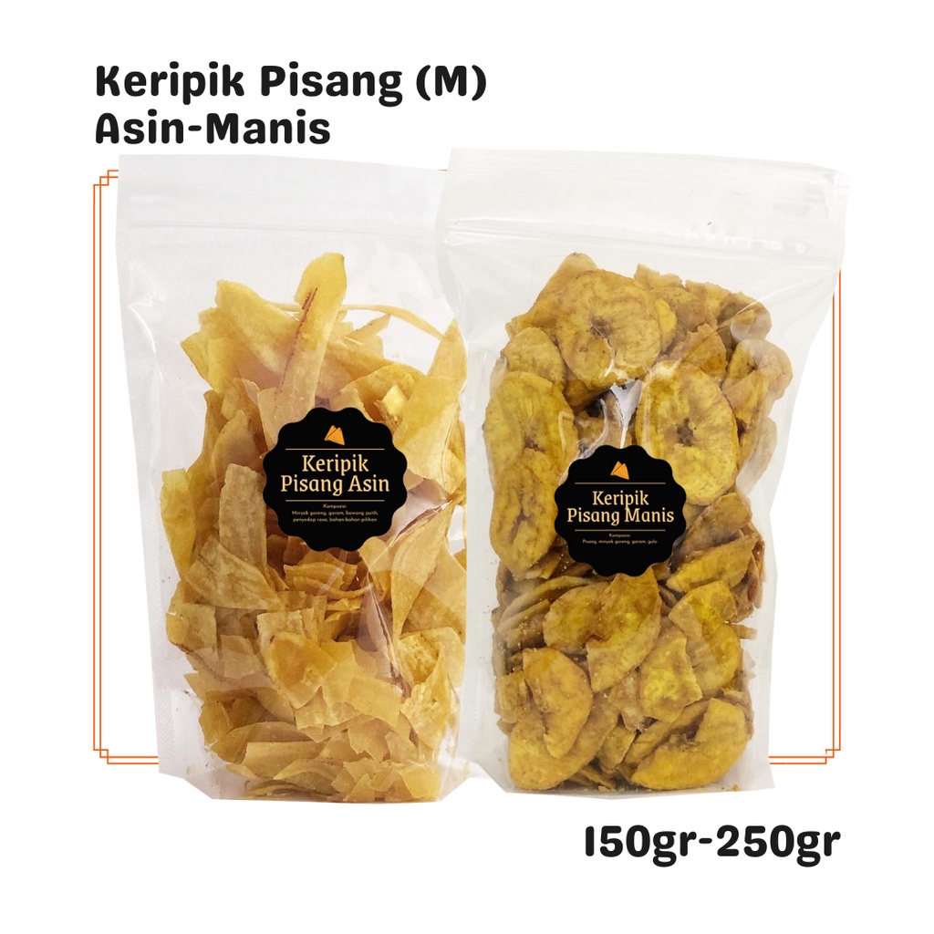 

Keripik Pisang Asin / Manis (M) / Snack Cemilan Murah / Camilan Kripik Enak Gurih Renyah