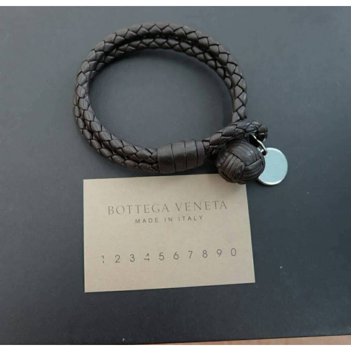 Gelang kulit asli pria buttega premium quality + box