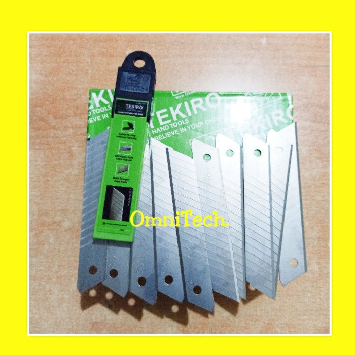 

Diskon "10Pcs" Isi Mata Refill Pisau Cutter Kater Besar Tekiro 18 Mm X 100 Mm Limited