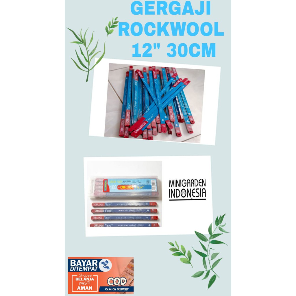 GERGAJI ROCKWOOL HIDROPONIK CULTILENE mata gergaji besi lumos flex 24T original 12'' panjang 30cm