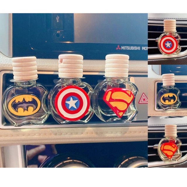 PARFUM KLIP AC / jepit AC pewangi mobil airfreshener Batman superman captain america spiderman