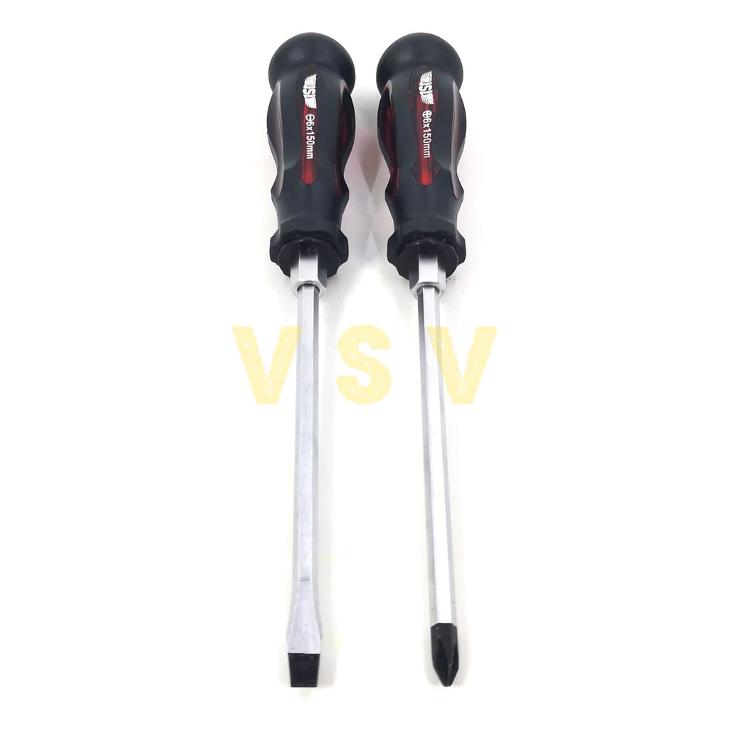 VSV Obeng getok tembus 2pc 6x150[+][-] / obeng getok / obeng ketok / impact screwdriver