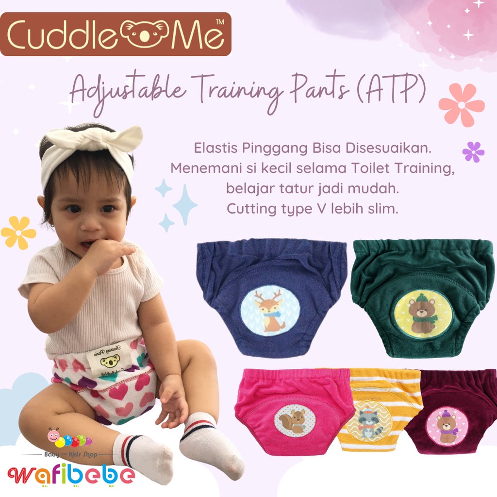 Cuddle Me Adjustable Training Pants Bayi Celana Tatur Belajar Pipis Balita Toilet Potty Training