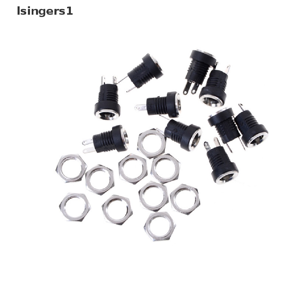 (lsingers1) 10pcs Jack Power Supply DC-022B Female 5.5x2.1mm