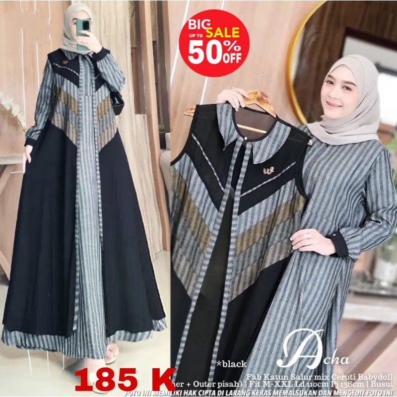 baju muslim modern, baju muslim long cardigan