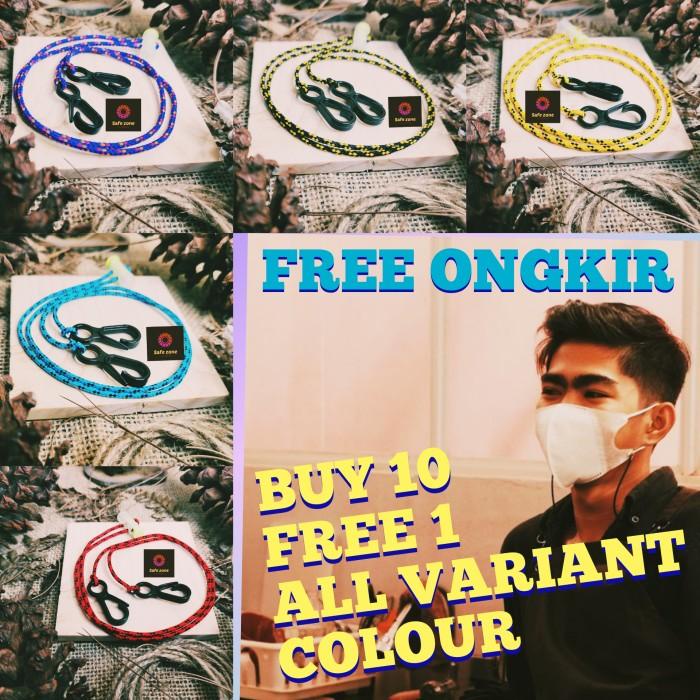 Tali Masker Warna / Kalung Masker Pengait / Pengencang + Stopper