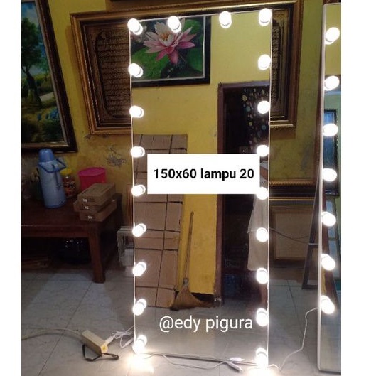 TERMURAH !! KACA CERMIN STANDING FRAMLESS VANITY MIROR SIZE 60x150CM. BACA DESKRIPSI !