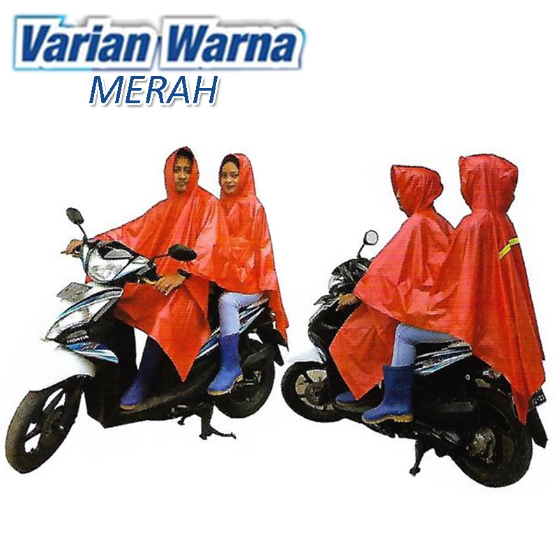 Terlaris Jas Hujan 2 in 1 DAYTONA Premium Dewasa Murah / Jas Hujan Berdua Boncengan 2 Kepala Murah / Jaket Motor Dewasa Penutup Seluruh Badan / Jas Hujan Dobel Ponco Double / Double Phonco