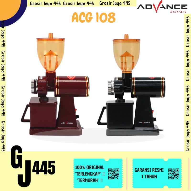 Advance Mesin Giling Biji Kopi Coffee Maker Grinder Listrik Electric Otomatis ACG-108