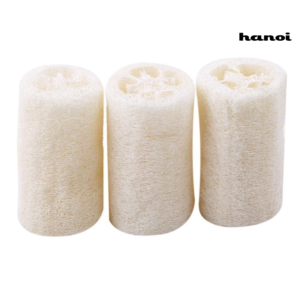 HQTM_Natural Loofah Gourd Sponge Bath Rub Dishes Cleaning Exfoliating Scrubber Tool