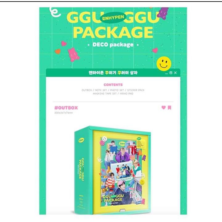 [READY] GGU GGU DECO PACKAGE ENHYPEN FULLSET SEALED