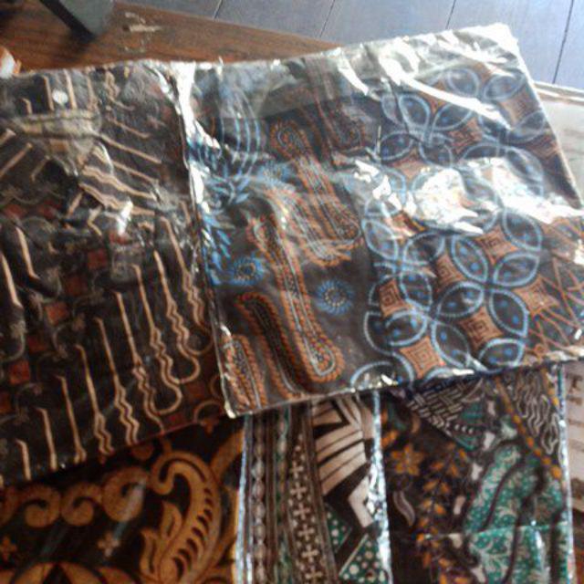 Pabrik Batik Jumbo Hrb026 Kenongo Kemeja Batik Pria Pendek Pekalongan Padi M L Xl