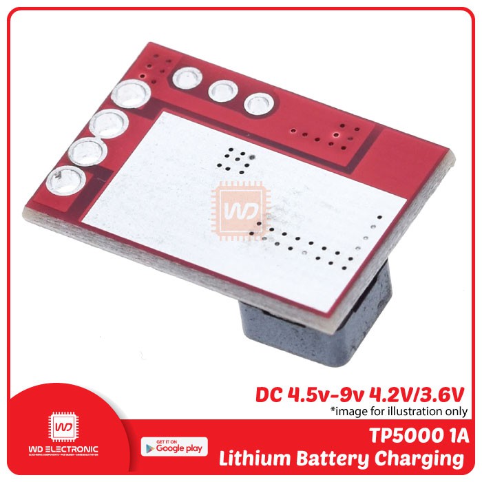 TP5000 DC 4.5V-9V 4.2V 3.6V 1A Lithium Battery Charger module