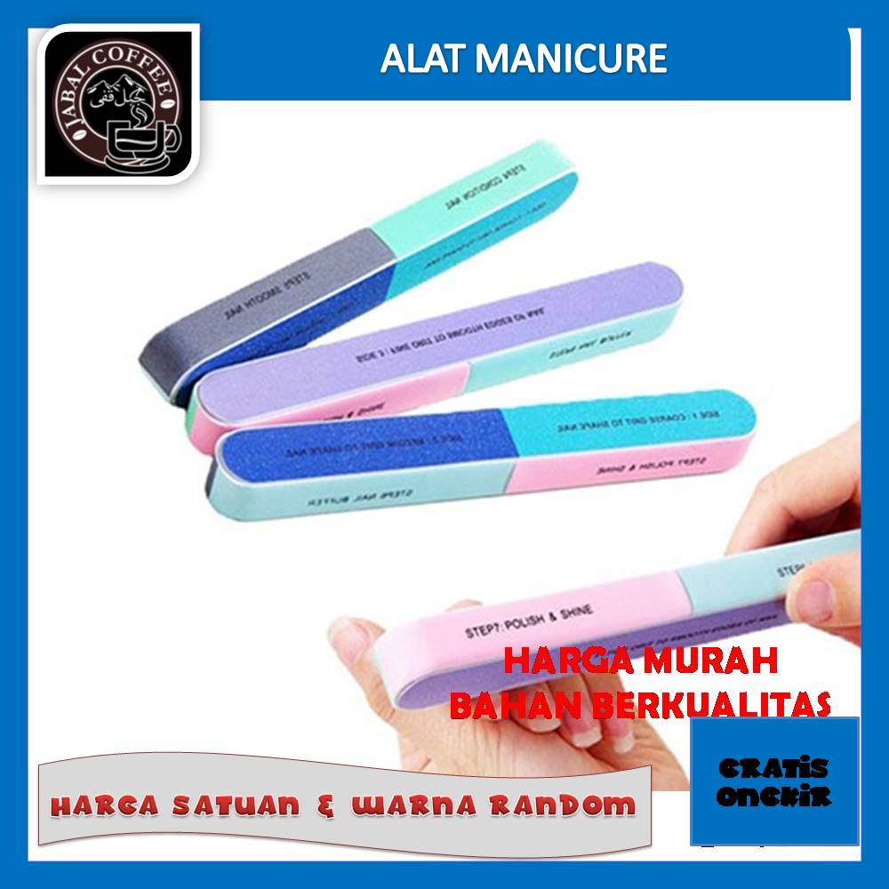 Alat Manicure Kuku / Alat Amplas Kikir Kuku / Alat Manicure Pedicure Pengikis Kuku 7 Steps 010