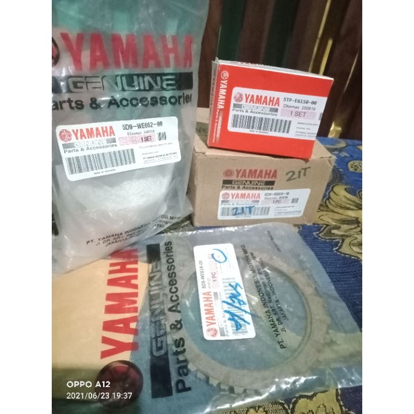 Asli 5D9 Yamaha paket rumah kampas ganda kopling Vega ZR 2010-2012 jupiter robot2012-2013