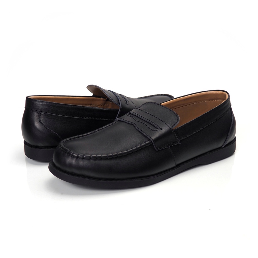 MELISMATIC BLACK ORIGINAL x REYL MAN Sepatu Loafers Hitam Kulit Sapi Asli Pria Slip On Simple Casual Semi Formal Kerja Kantor Slop Jalan Santai Hangout Pesta Kondangan Kuliah Selop Resmi Kantoran Genuine Leather Loafer Men Footwear Keren Terbaru Branded