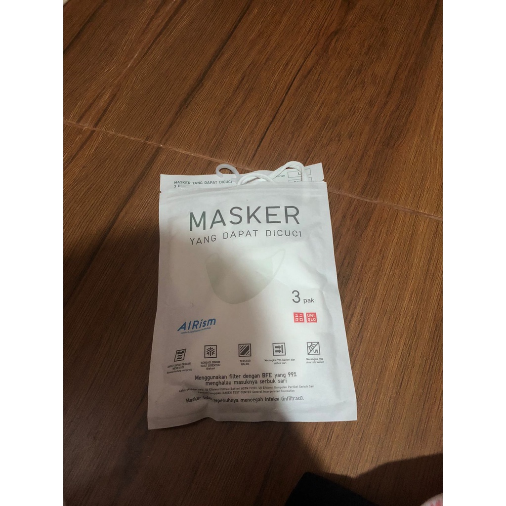 [NEW] Masker Uniqlo Washable Size L