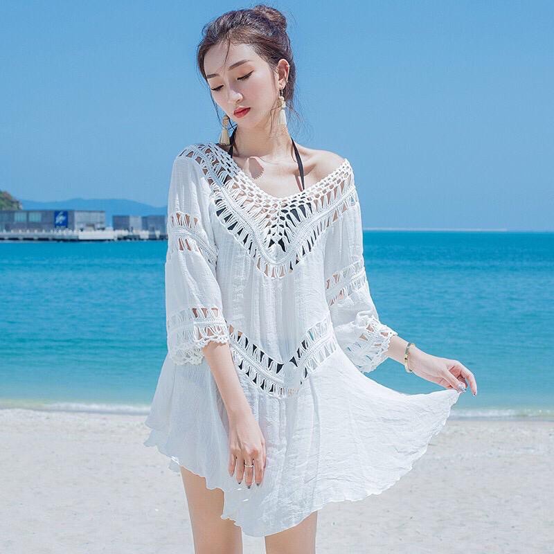 COCO Cardigan / OUTER BALI / CARDIGAN WHITE / OUTER WHITE BLACK / OUTER TRANSPARANT Cover Up Bikini Wanita