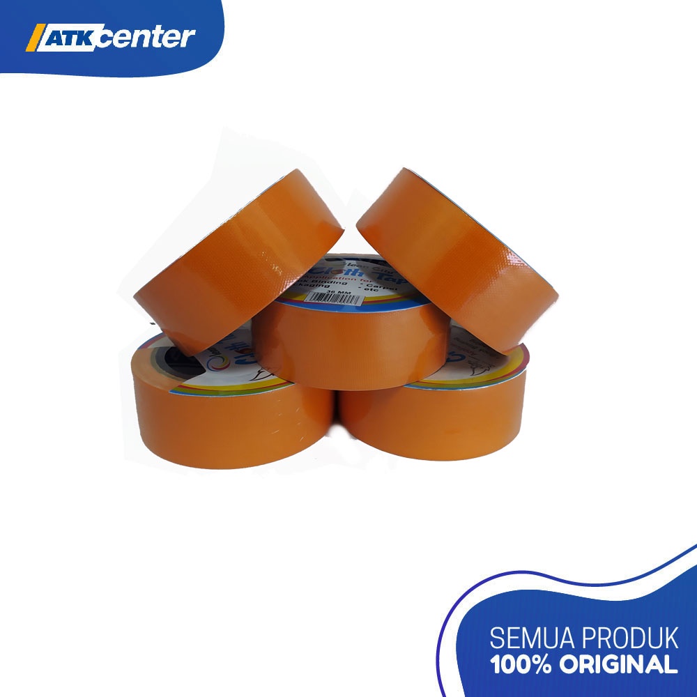 

Cloth Tape / Lakban Kain Olean City 1.5" (36 MM X 10 M) Orange