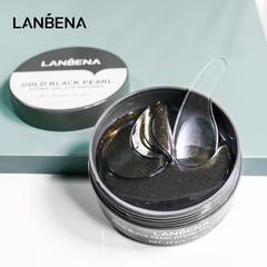 LANBENA Black Pearl Hydra Gel Eye Patches/Mask Masker Mata Anti-Aging Melembabkan Anti-kerut Hapus Kantung Mata