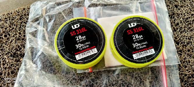 Authentic Ud Stainless Steel Wire 28 Awg | 0.3mm | Kawat Coil Rda | Ss