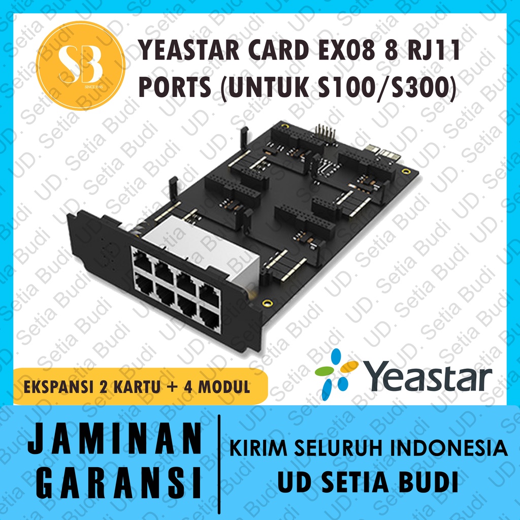 Yeastar Card EX08 (8 RJ11 Ports untuk S100 dan S300)