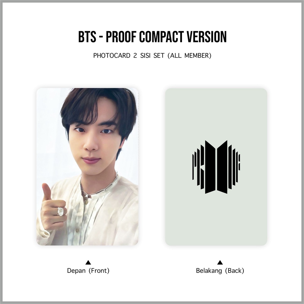 [SET] Photocard BTS Proof Compact Version